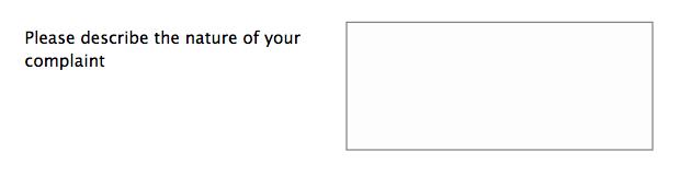 Form design: Example of over-complicated language.