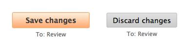 Save changes button and discard changes button