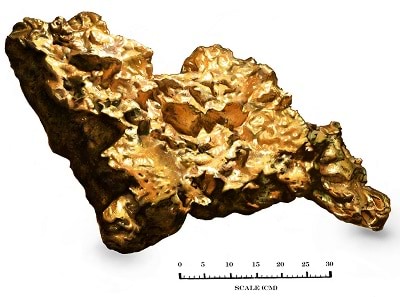 Gold, the mineral emblem of Victoria