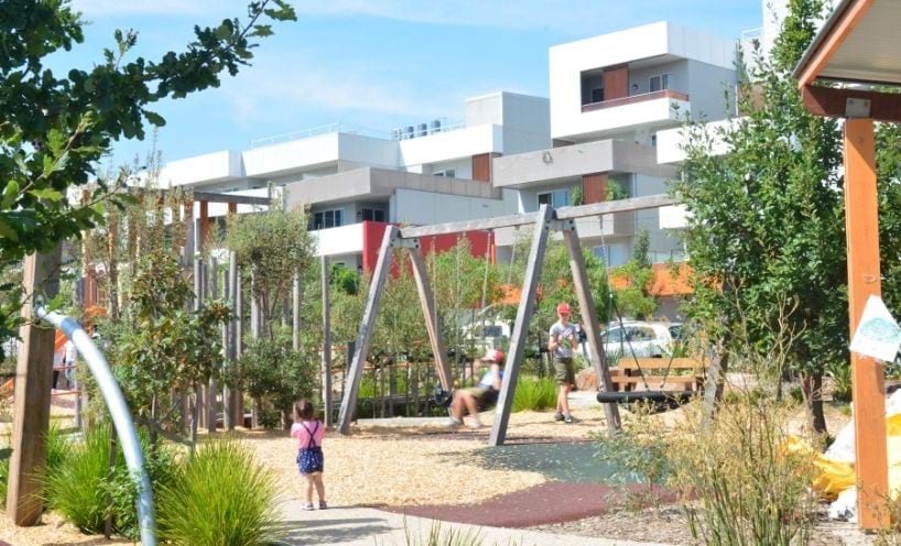 Children in community playground