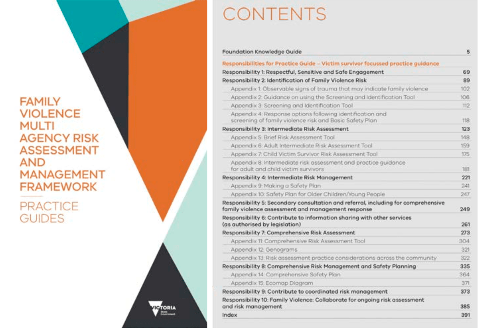 MARAM victim survivor focused Practice Guides extract