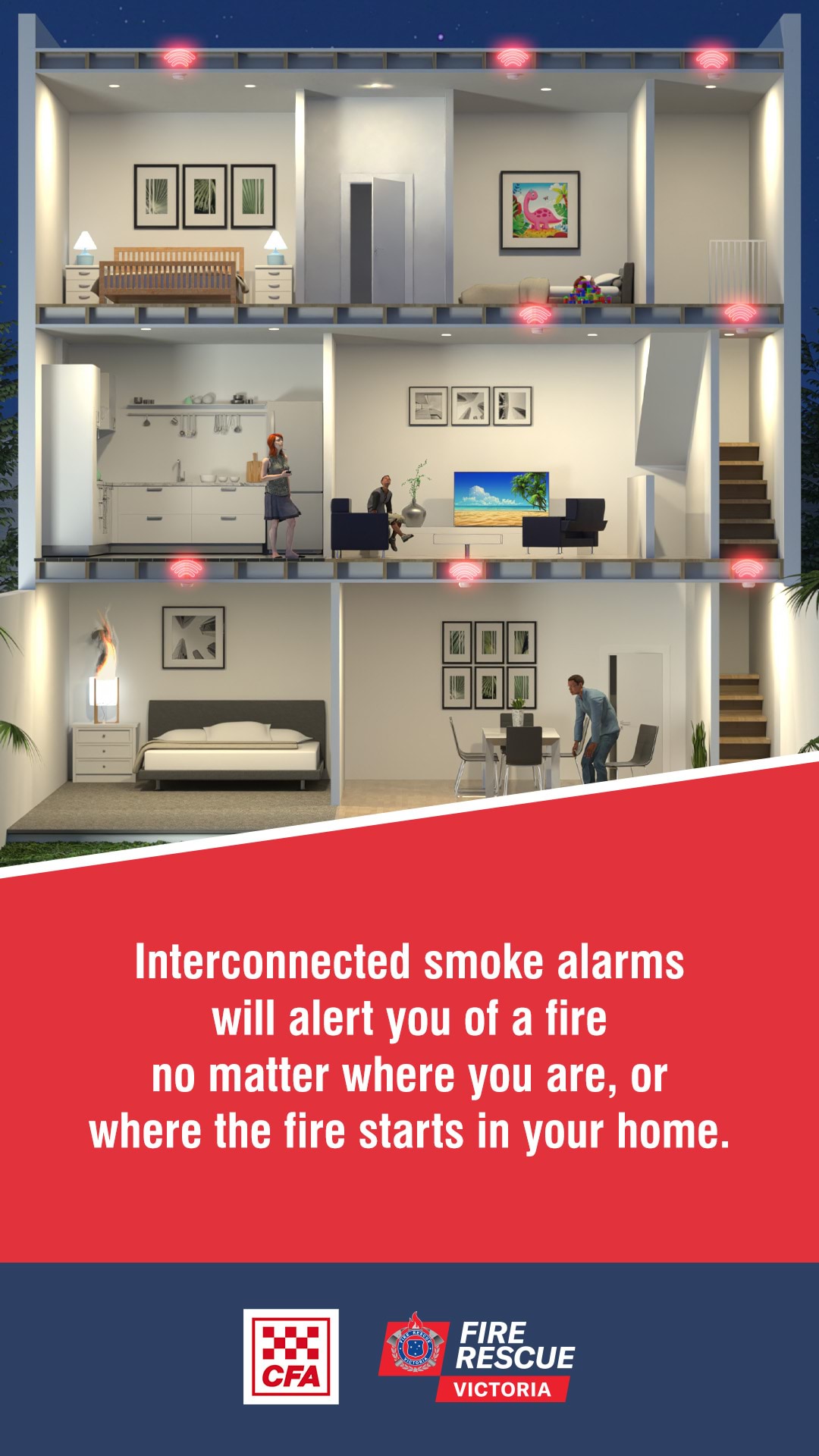 2021 Smoke Alarm Campaign Instagram & Facebook Story - Interconnected