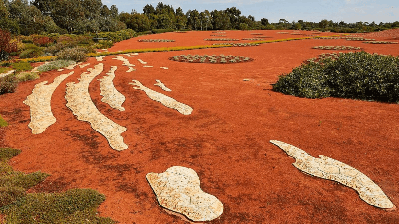 Cranbourne gardens red sand field 