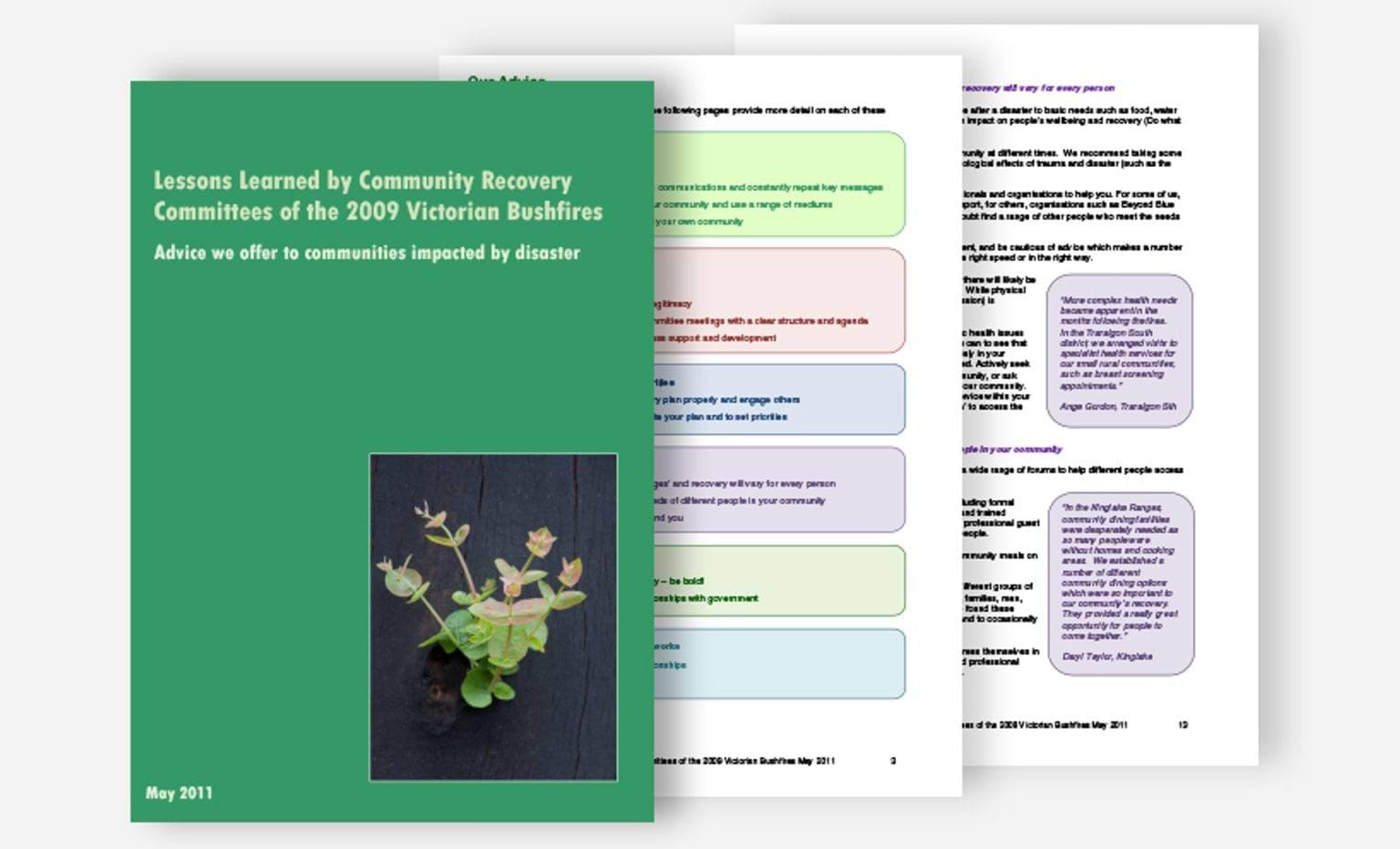 Lessons Learned by CRCs of 2009 fires thumbnail