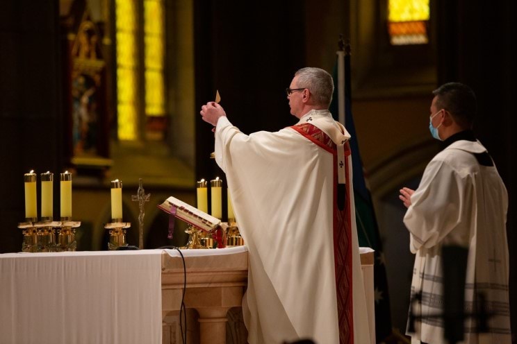 Archbishop Peter Comensoli led the Requiem Mass