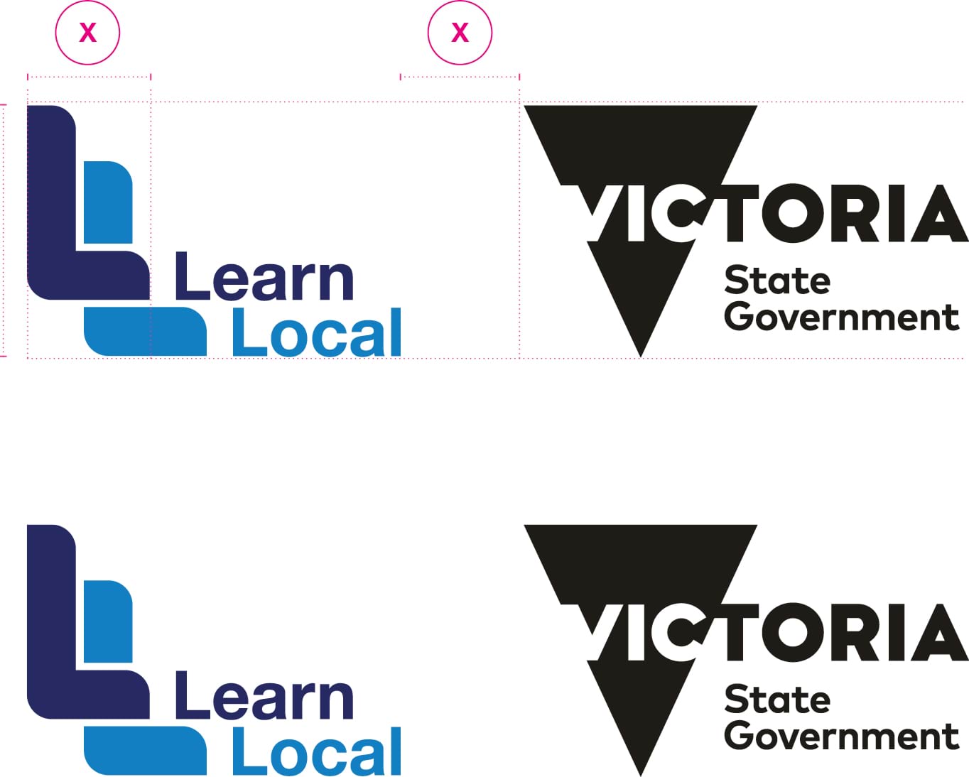 Example of Victorian State Government And Learn Local Logo Usage