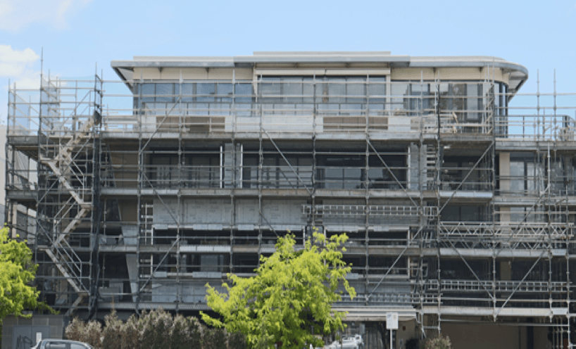 A large building under construction