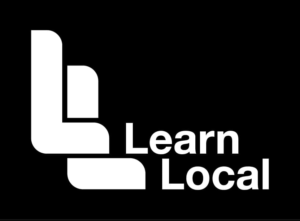 Learn Local secondary logo reverse