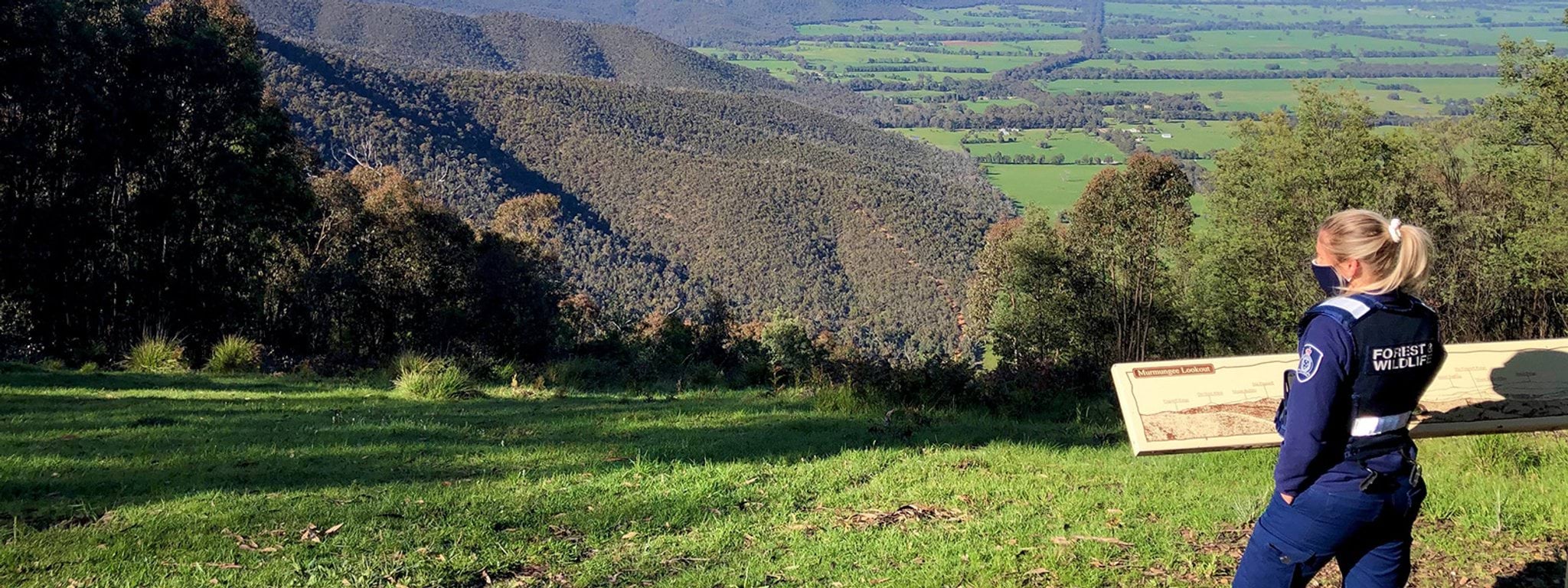 Regulatory priorities 2021-2022 Image of wildlife officer standing in front of park