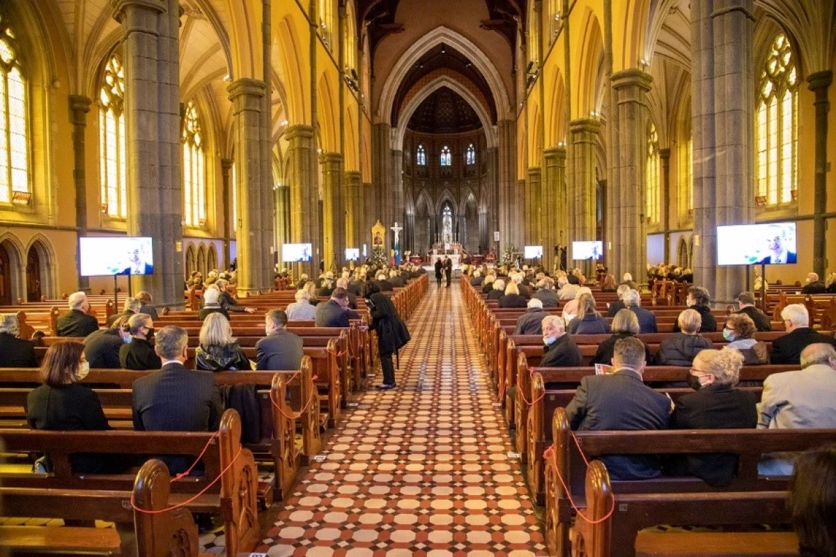 The audience at the State Funeral Service