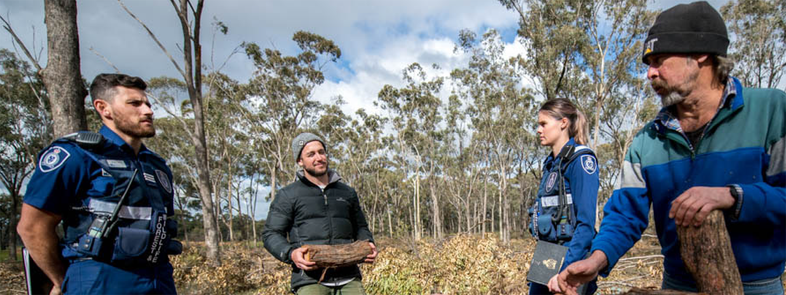 Image of officers working in the field