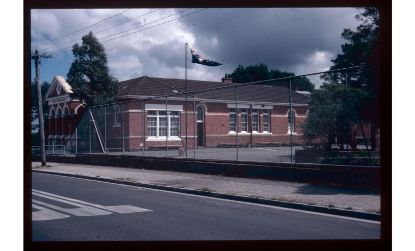 Australian flag at the former Eureka Primary School between 1970-1999.