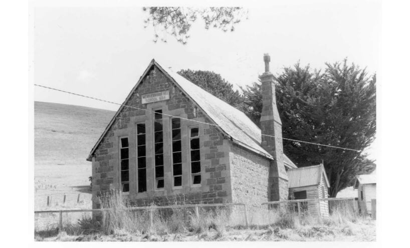 Former Weatherboard Hill State School bluestone building in 1968.