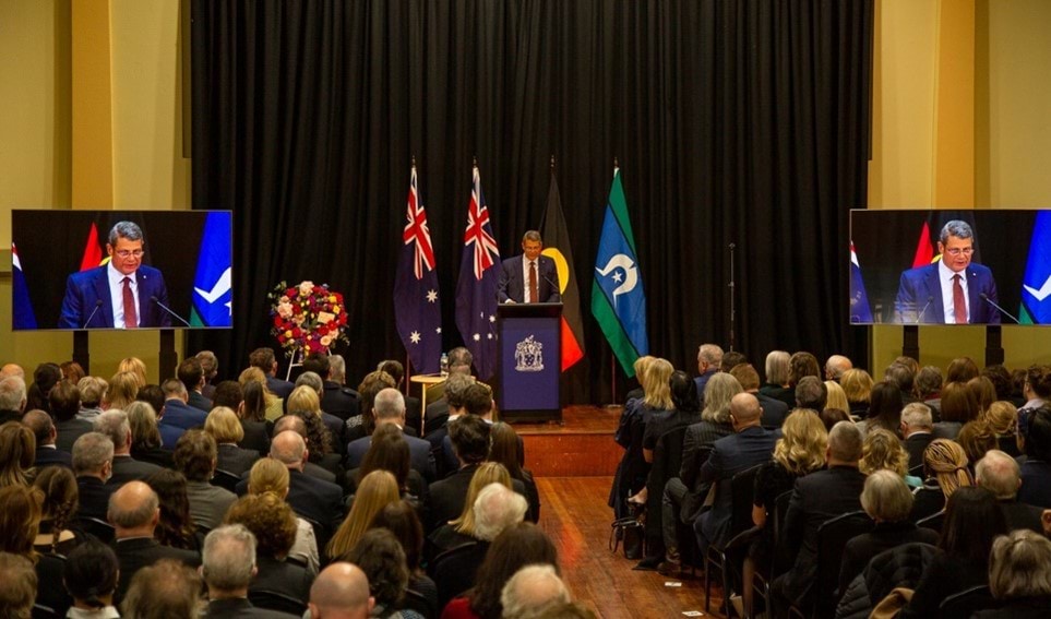 The Honourable Steve Bracks AC, former Premier of Victoria paying tribute to Ms Garrett.