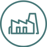 Icon representing Regional Circular Economy Plan stakeholders commercial and industrial operations