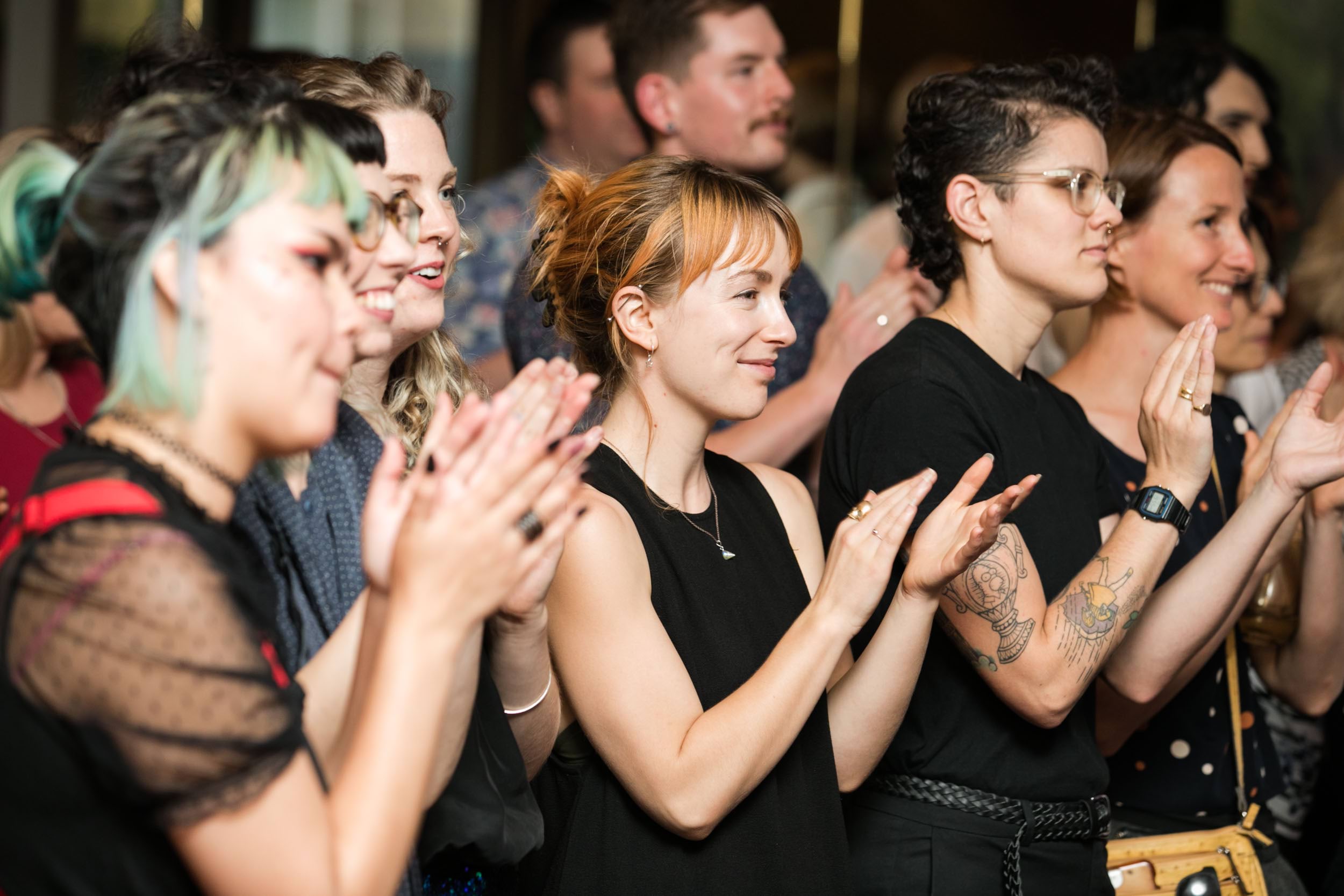 People celebrating the 2018 VPS LGBTIQ+ Pride Awards