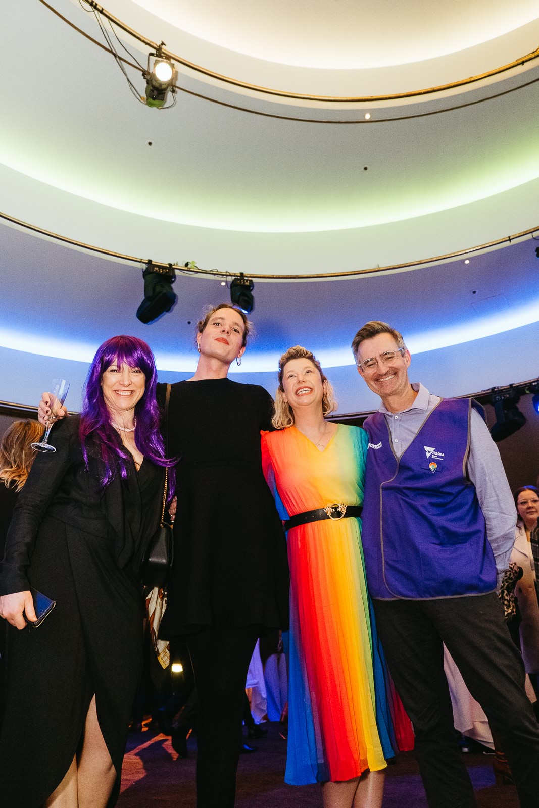 People celebrating the 2022 VPS LGBTIQ+ Pride Awards