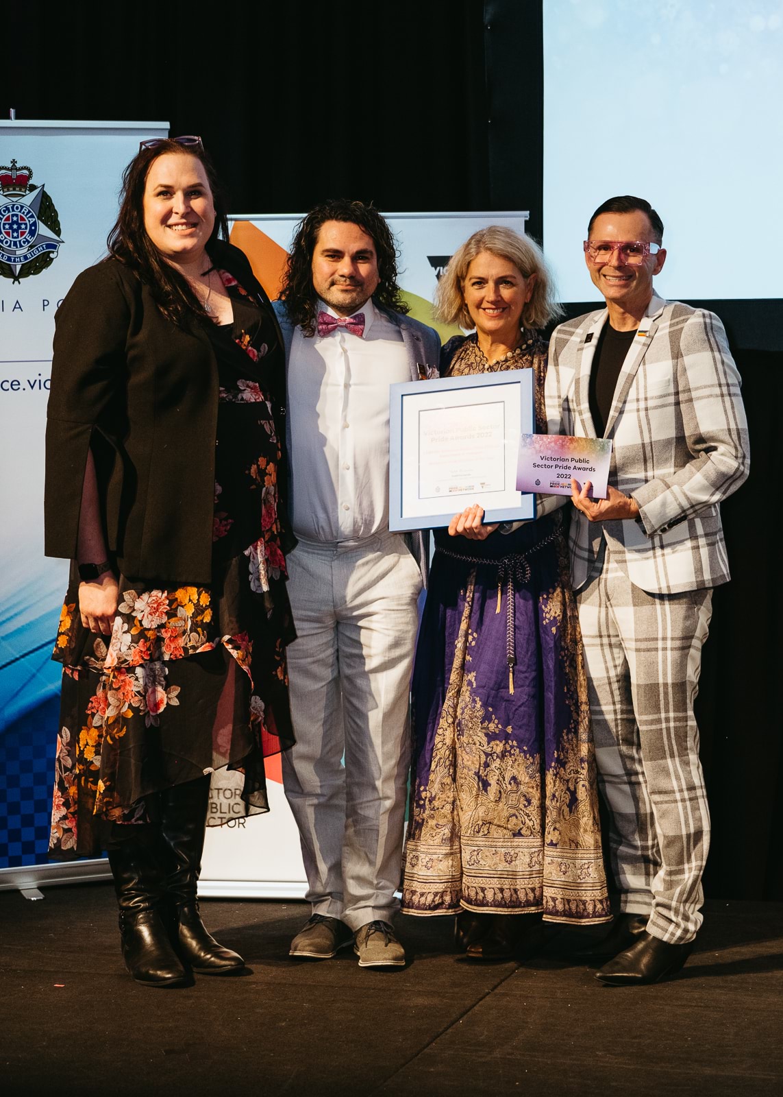 Workplace Pride Award recipient at the 2022 VPS LGBTIQ+ Pride Awards