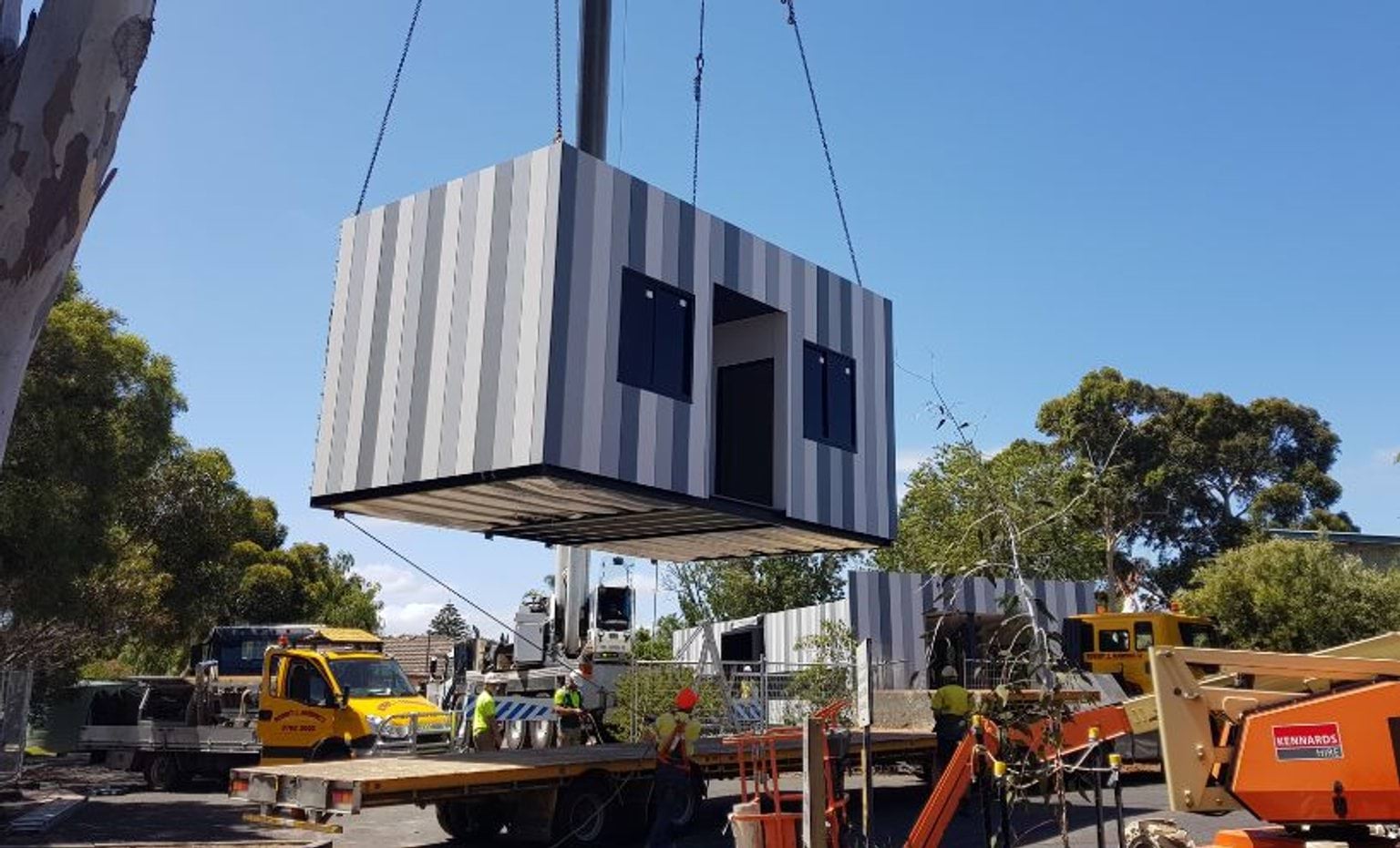 Prefabricated offsite construction site works Prefabricated offsite construction site works