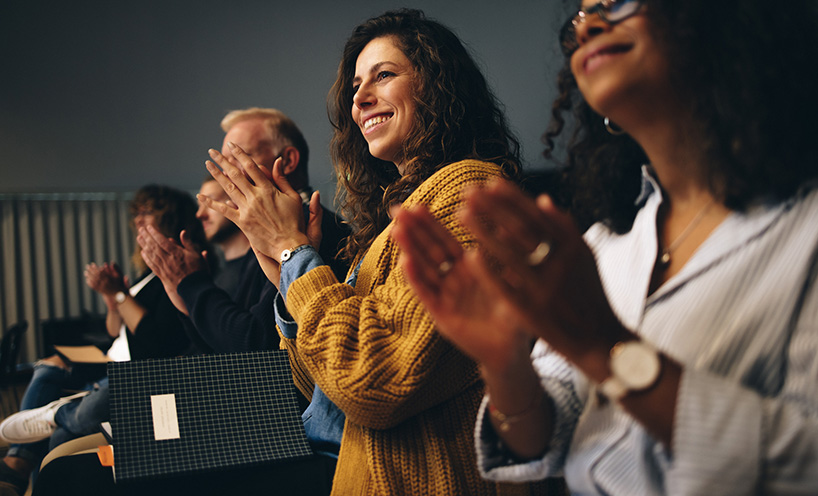 A group of individuals in a conference