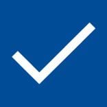 Blue tick icon