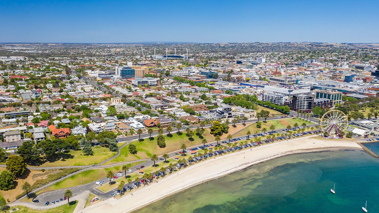 Geelong aerial view 