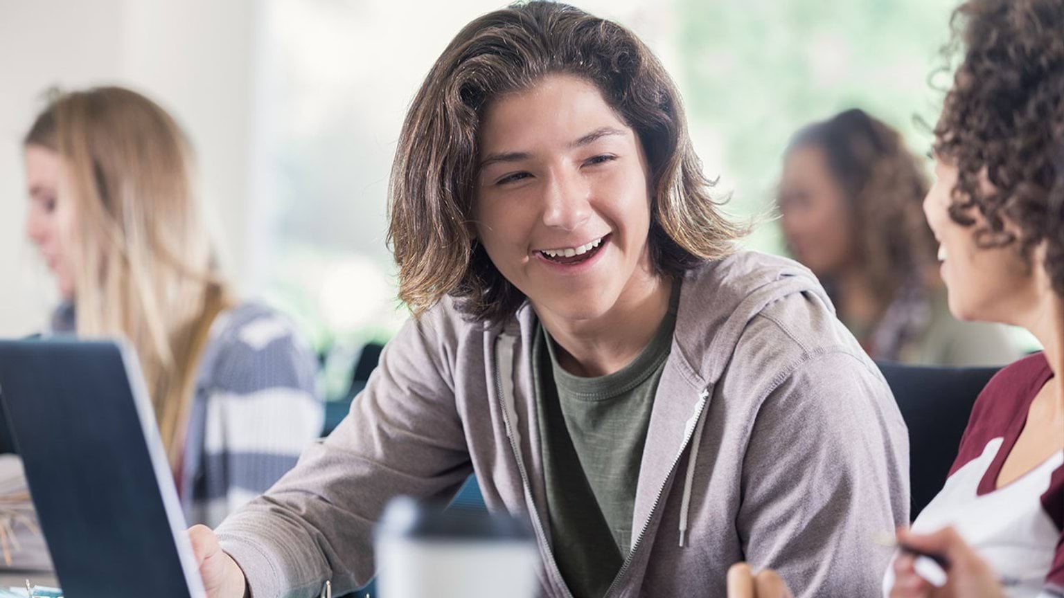 Person in classroom setting