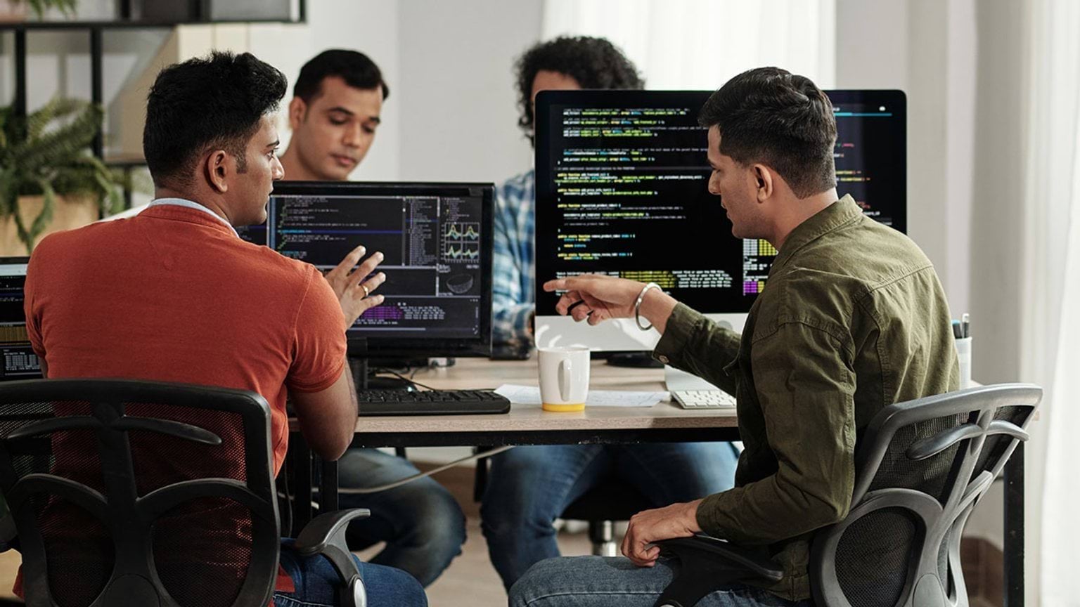 Team of software and application programmers