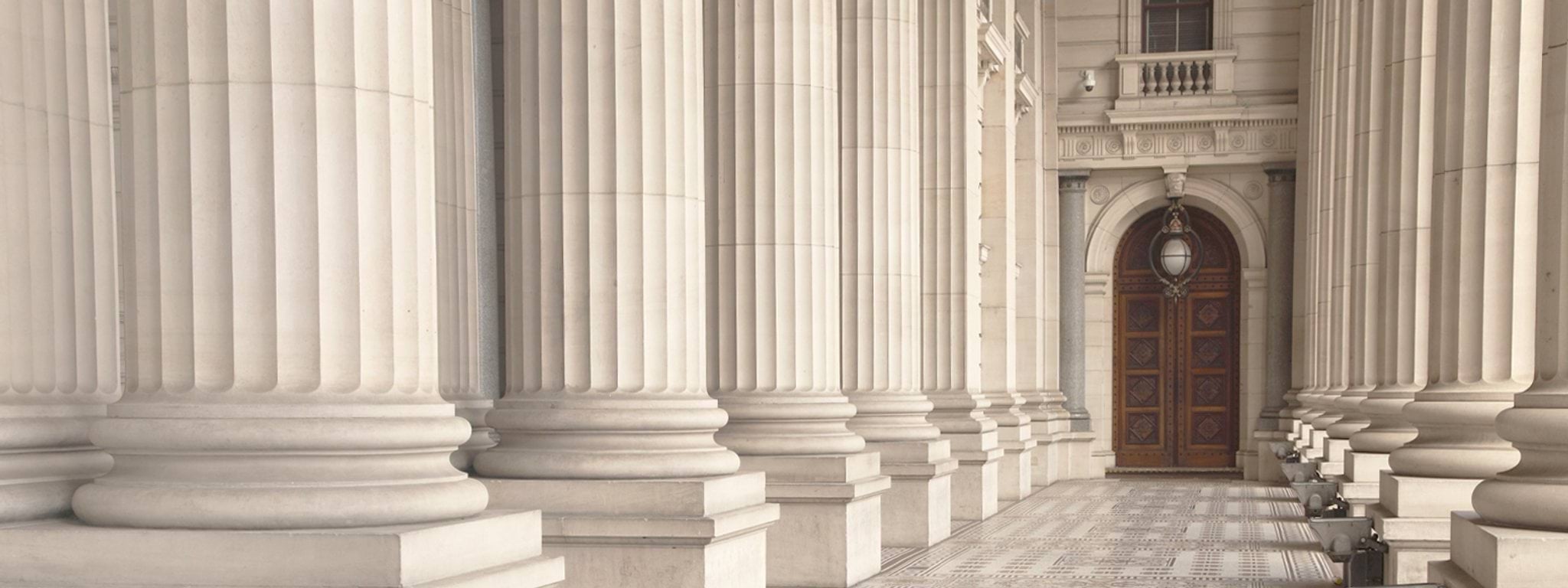 Legal profession website banner Decorative image of the Victoria's Parliament House