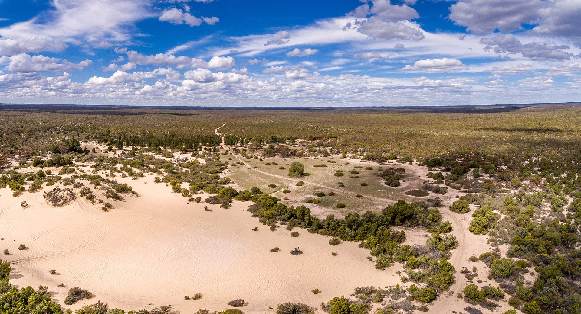 Aerial photo of Big Desert State Forest