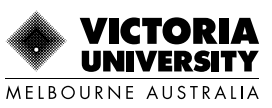 Victoria University, Melbourne Australia