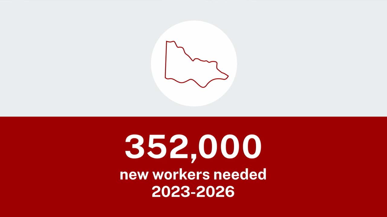 Screen from Victorian Skills Plan facts and figures explainer video