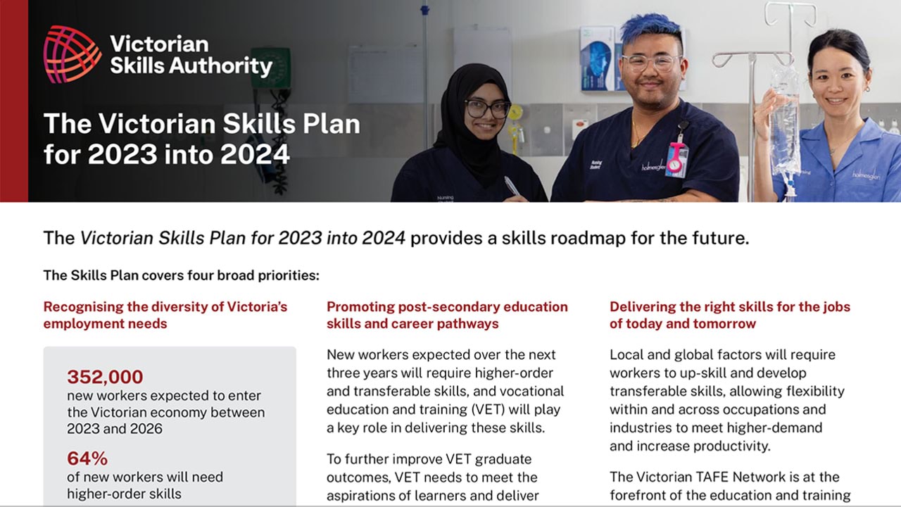 Victorian Skills Plan 2023-24 general fact sheet