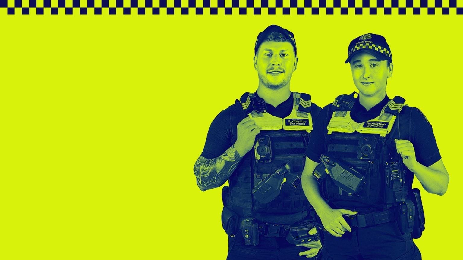 Two protective service officers (PSOs)